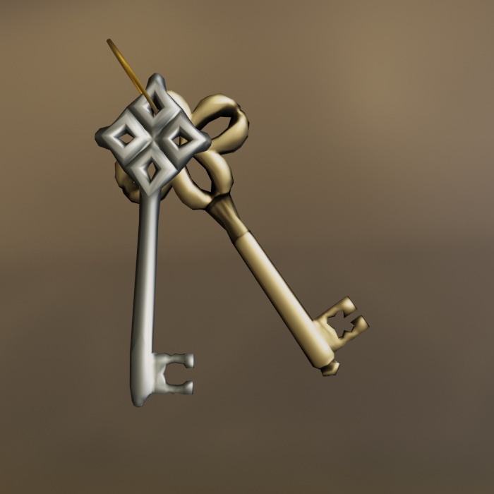 道具モデル カギ(ダイヤ)【オリジナル】
