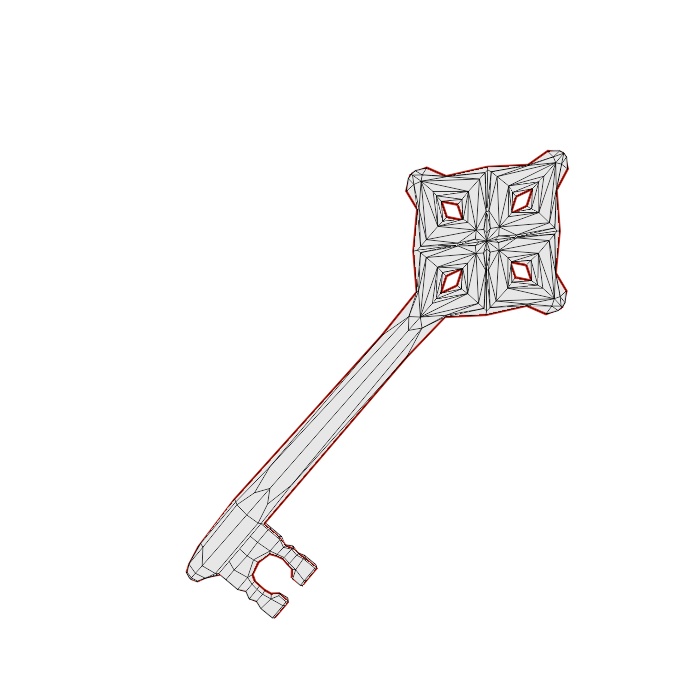 道具モデル カギ(ダイヤ)【オリジナル】