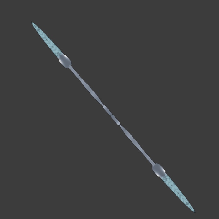 武器・道具モデル 真銀双頭槍【オリジナル】