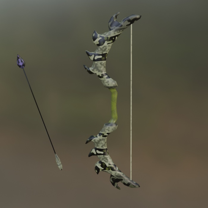 武器・道具モデル 迷彩弓【オリジナル】