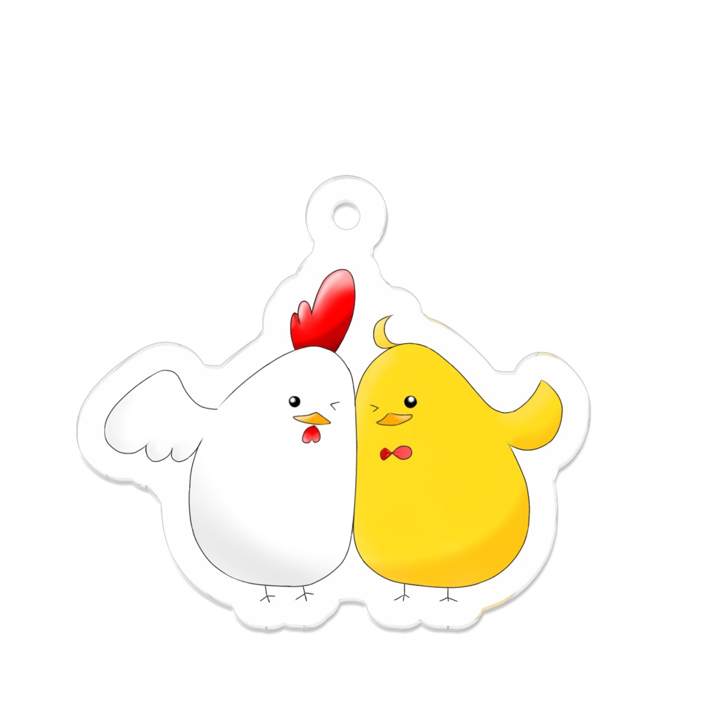 アクリルキーホルダー(ヒヨコとニワトリ)