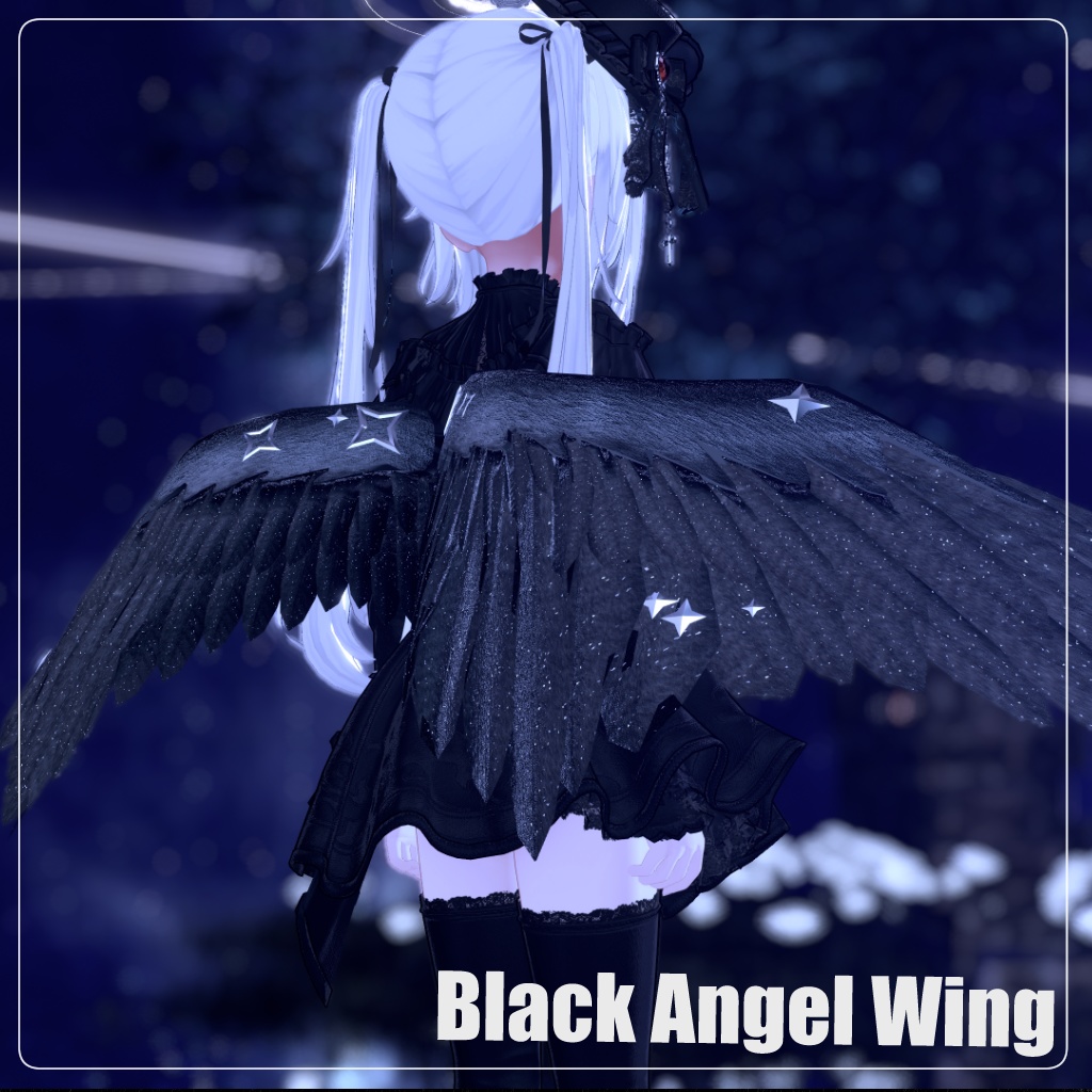 【VRChat】Black Angel Wing 【MA対応】