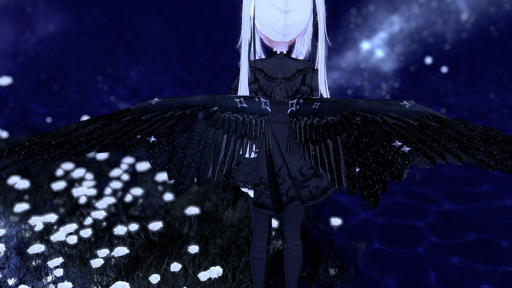【VRChat】Black Angel Wing 【MA対応】