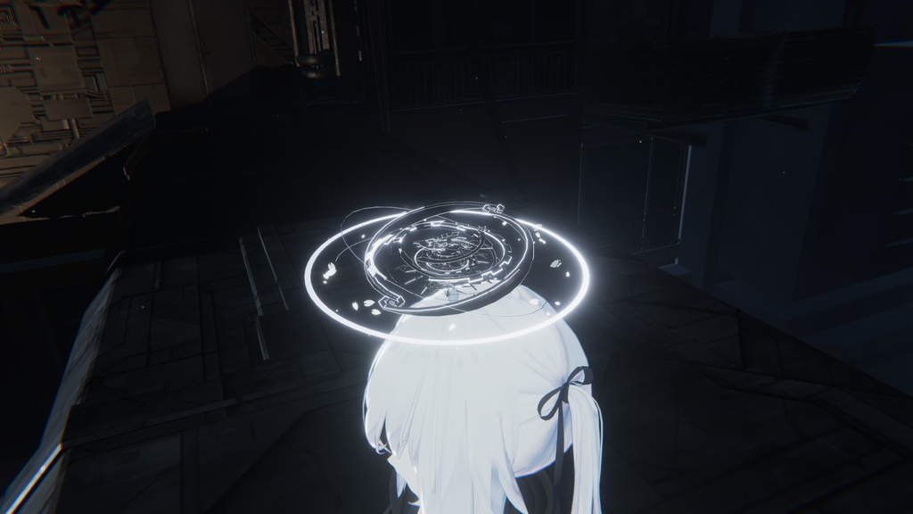 【VRChat】Night Sakura Halo 【MA設定済み】