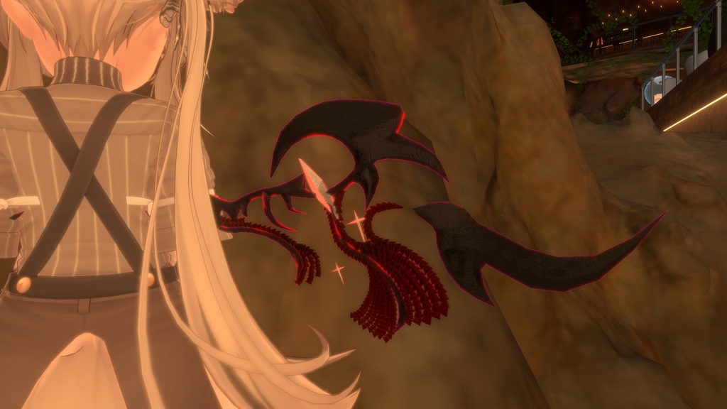 【VRChat】RED DEVIL WING【MA対応】