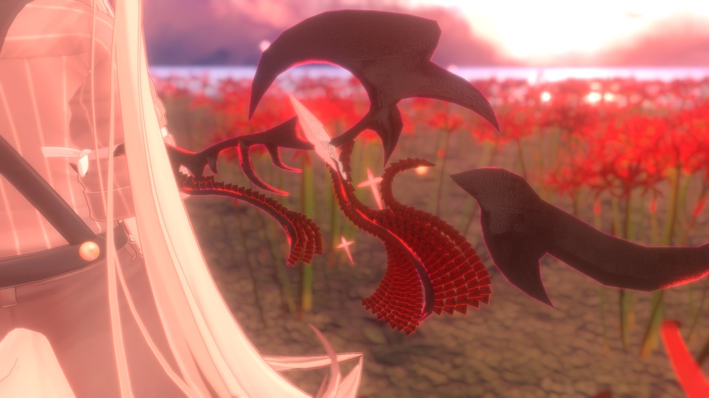 【VRChat】RED DEVIL WING【MA対応】