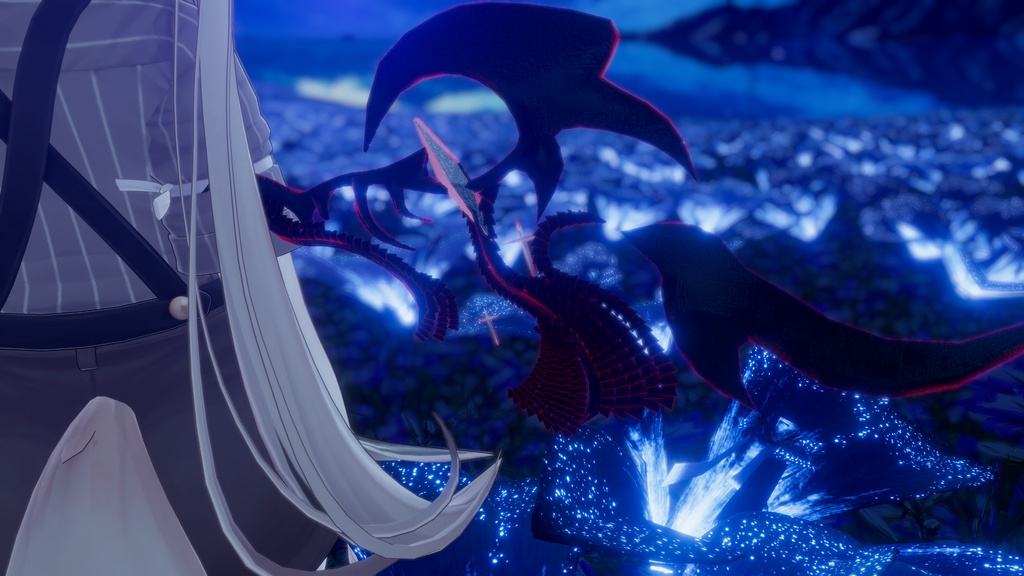 【VRChat】RED DEVIL WING【MA対応】