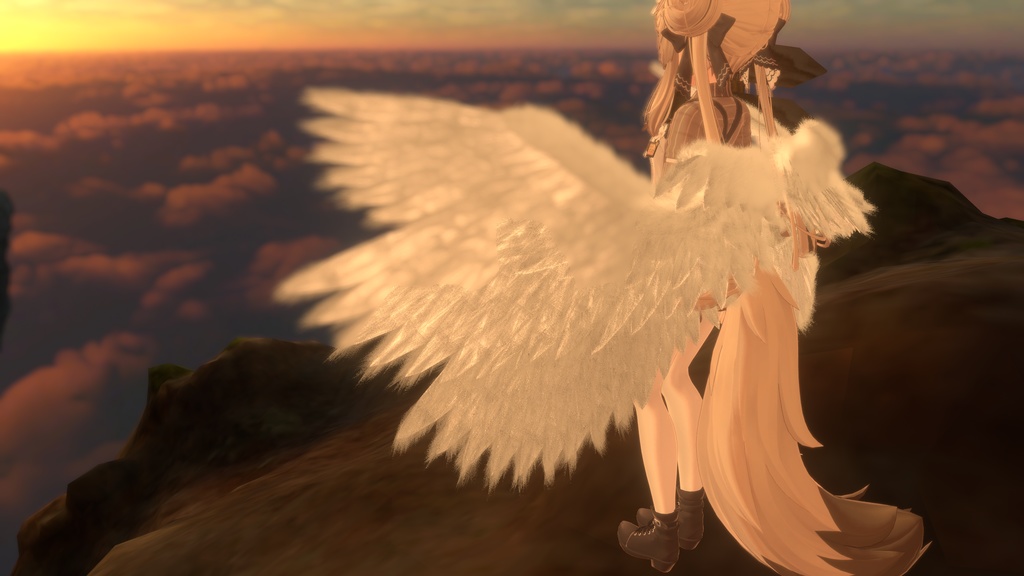 【VRChat】White Seraphim Wing 【MA対応】