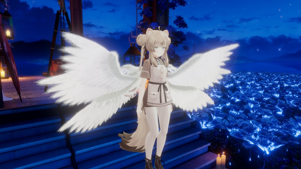 【VRChat】White Seraphim Wing 【MA対応】