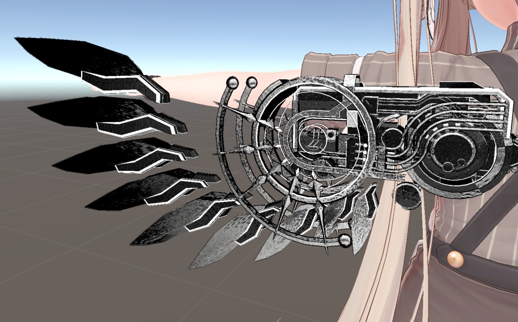 【セール中】【VRChat】Metal Melody Wing 【MA対応】