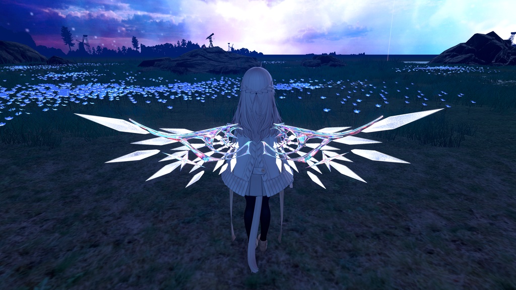【セール中】【VRChat】Star Prism Wing 【MA対応】