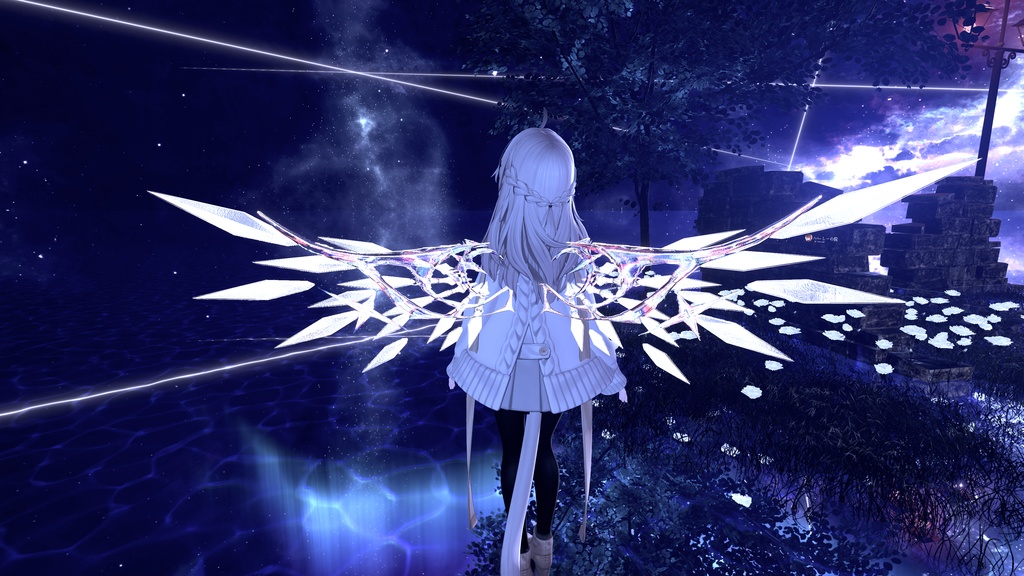 【セール中】【VRChat】Star Prism Wing 【MA対応】