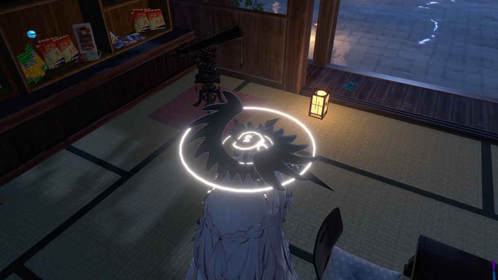 【セール中】【VRChat】CROW LABYLINTH HALO 【MA対応】