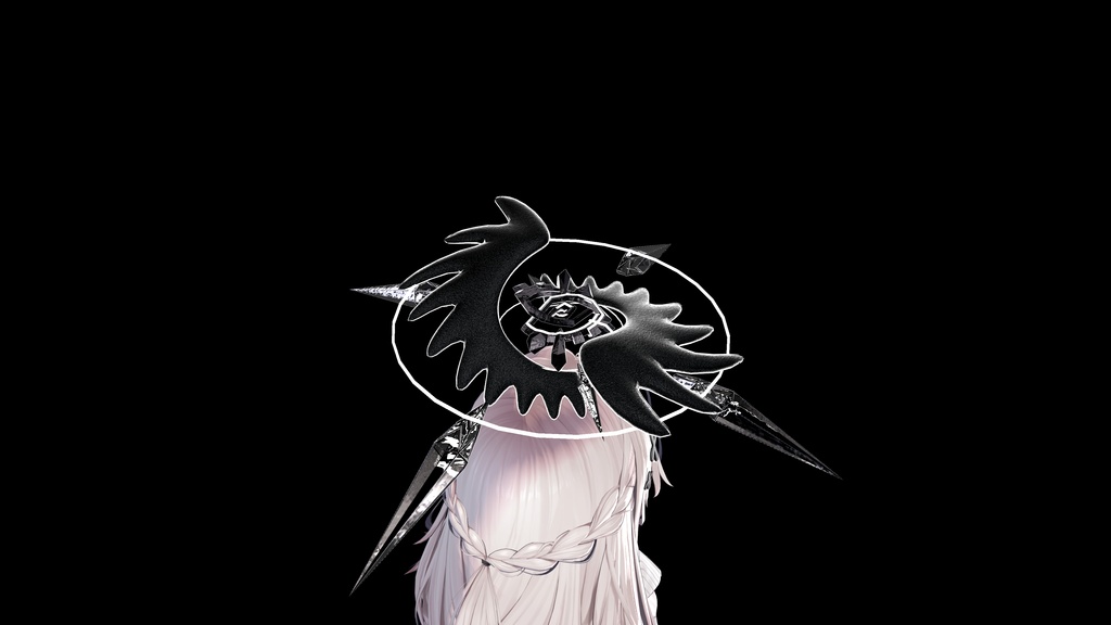 【セール中】【VRChat】CROW LABYLINTH HALO 【MA対応】