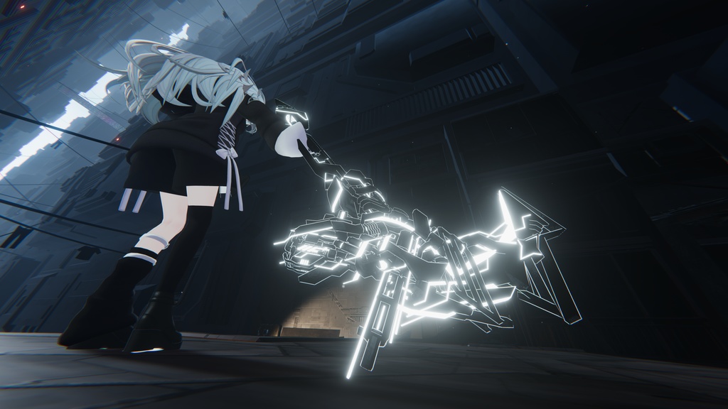 【セール中】【VRChat】Cykatana「変形式武器モデル」【MA対応】