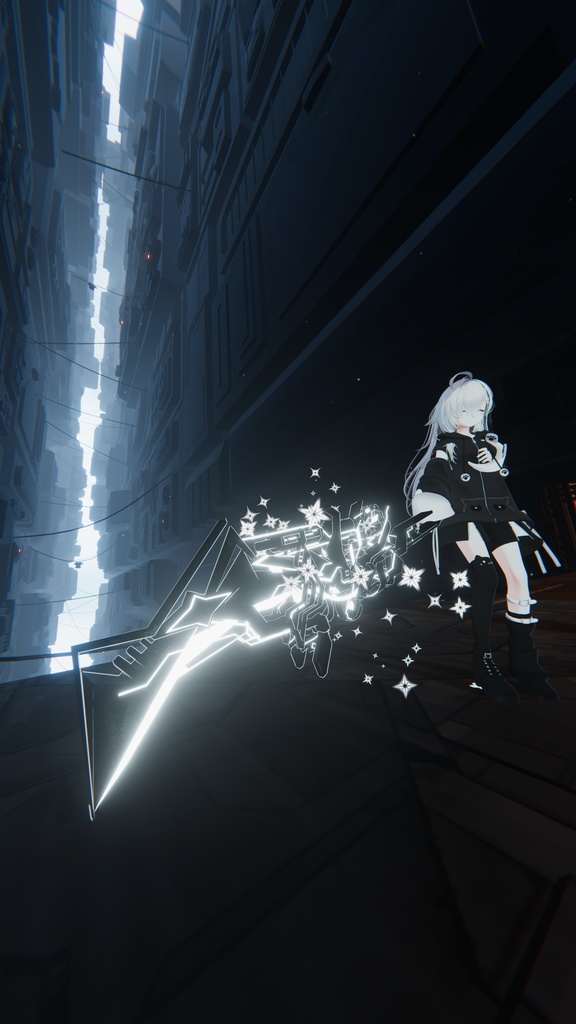 【セール中】【VRChat】Cykatana「変形式武器モデル」【MA対応】