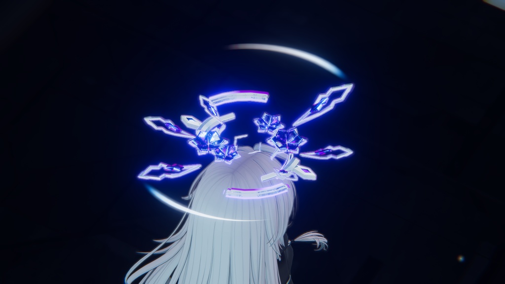 【VRChat】Crystal Asagao Halo【MA対応】