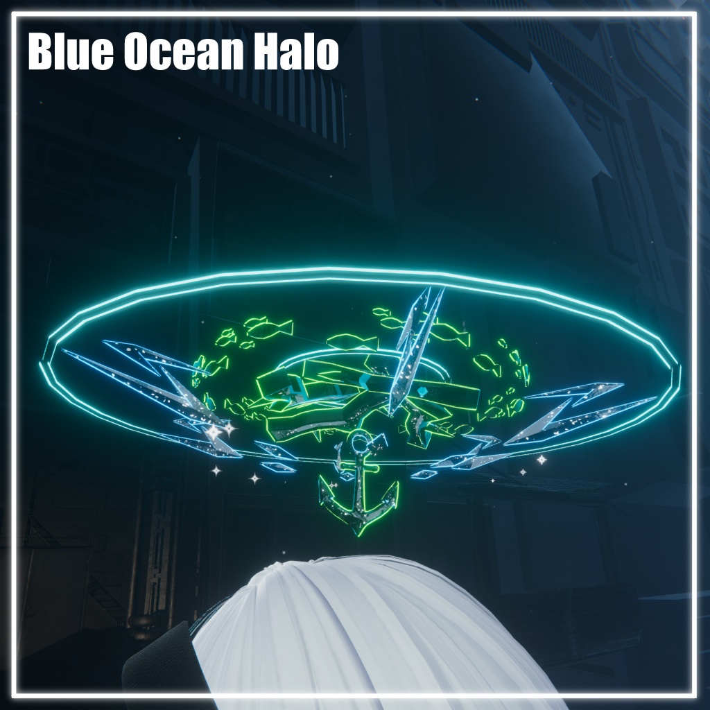 【VRChat】Blue Ocean Halo 【MA対応】