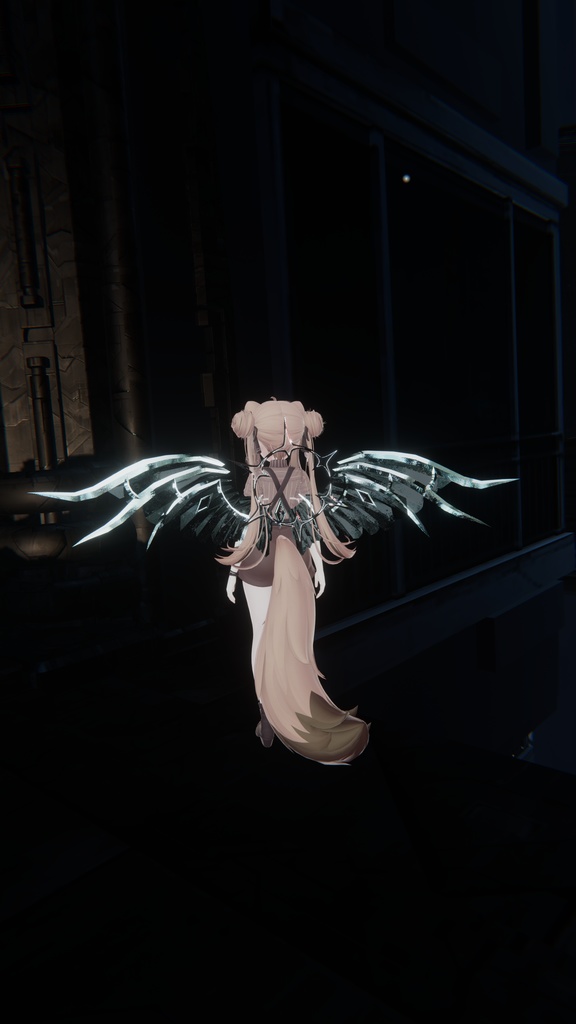【セール中】【VRChat】SILVER ANGEL WING 【MA対応】