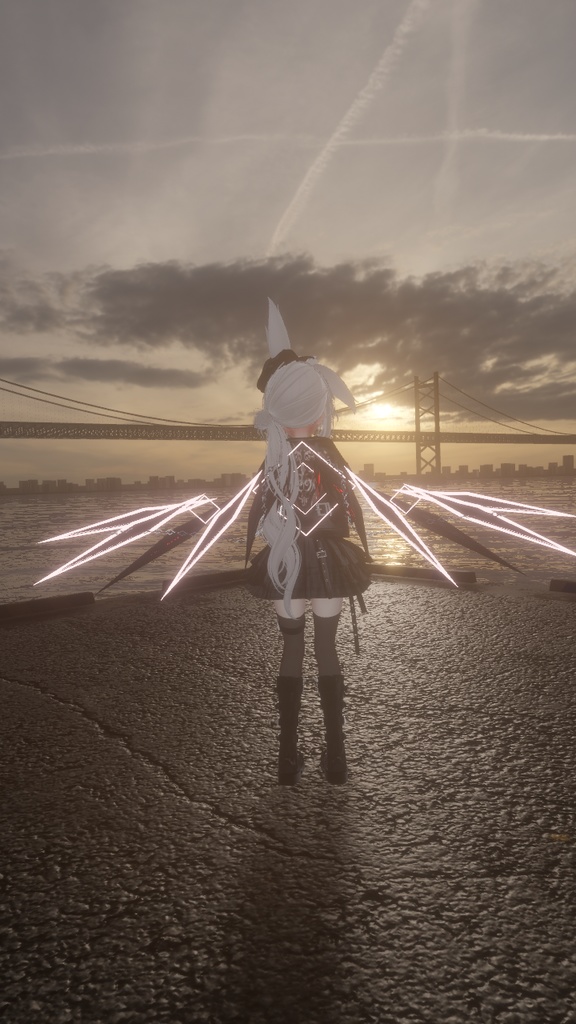 【セール中】【VRChat】Crystal Binding Wing 【MA対応】