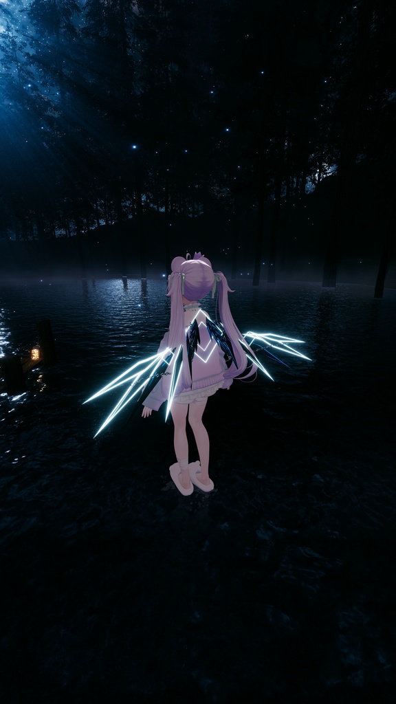 【セール中】【VRChat】Crystal Binding Wing 【MA対応】