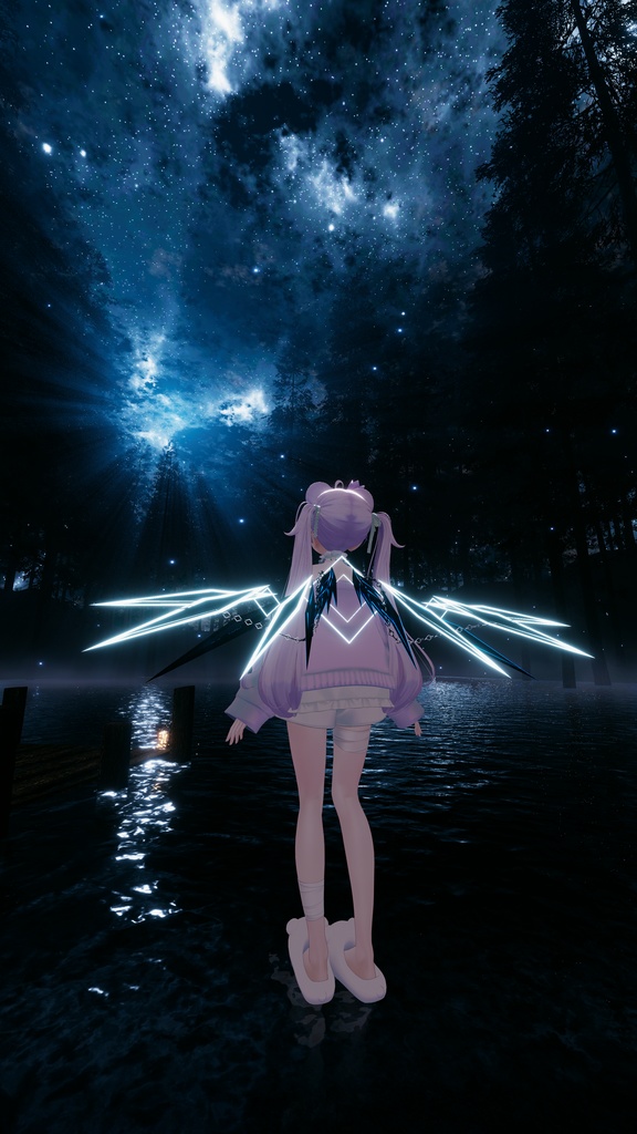 【セール中】【VRChat】Crystal Binding Wing 【MA対応】