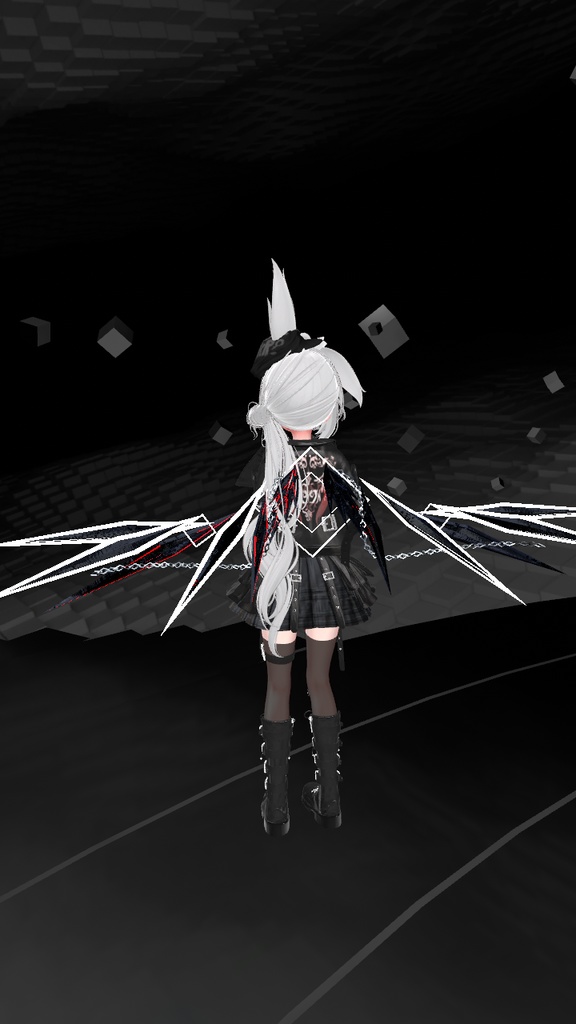 【セール中】【VRChat】Crystal Binding Wing 【MA対応】