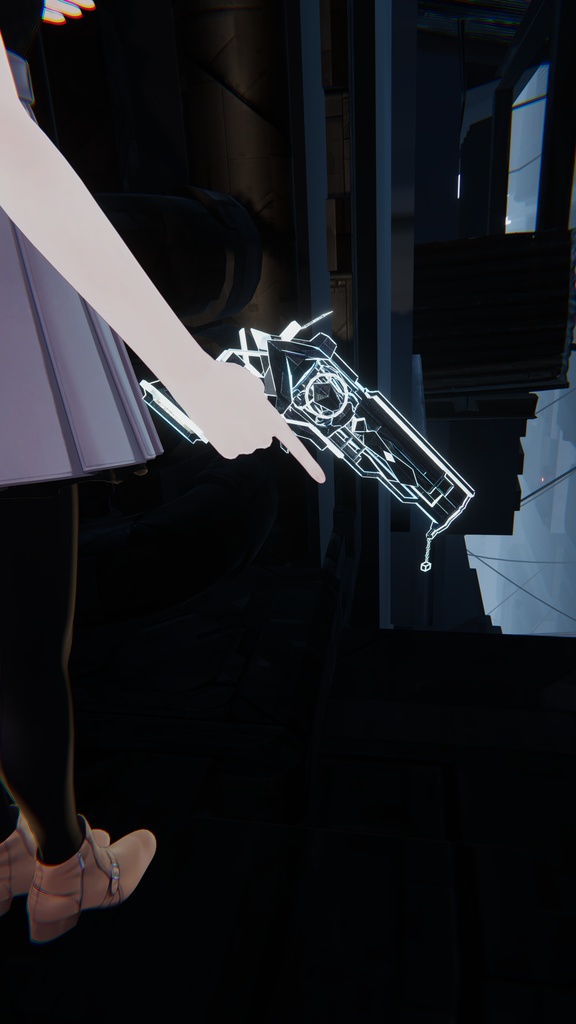 【セール中】【VRChat】ギミック付き銃モデル「Code ToF」【MA対応】