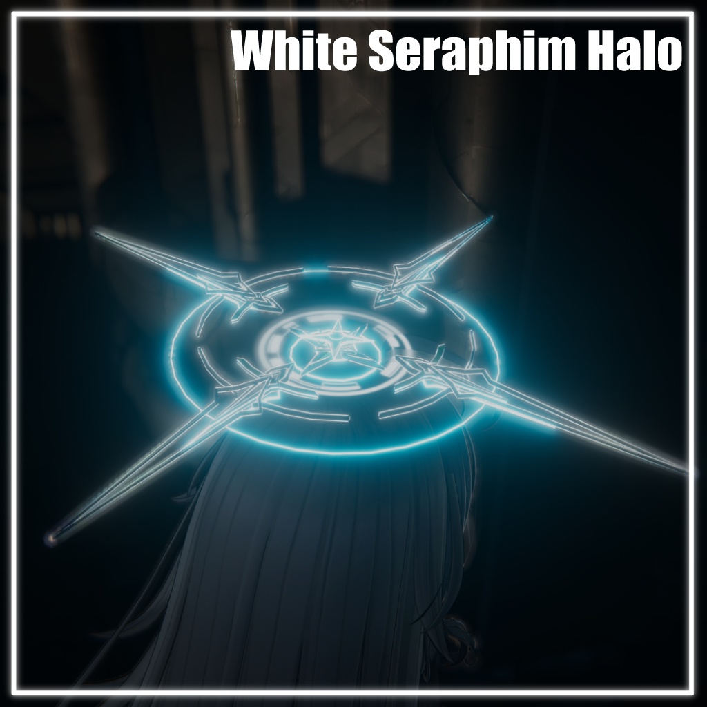 【セール中】【VRChat】White Seraphim Halo【MA対応】