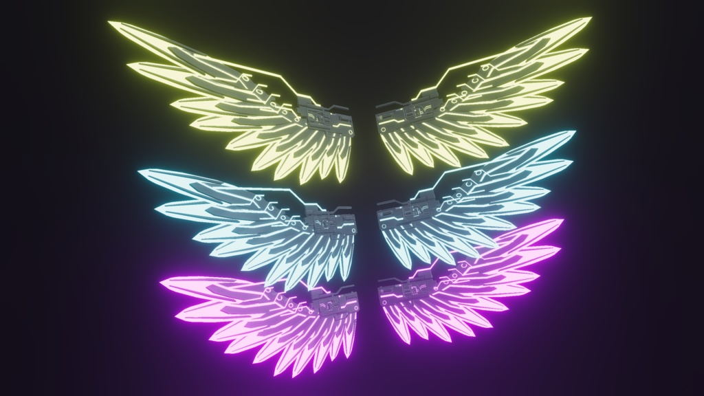 セール中【VRChat】Cyber Line Wing【MA対応】