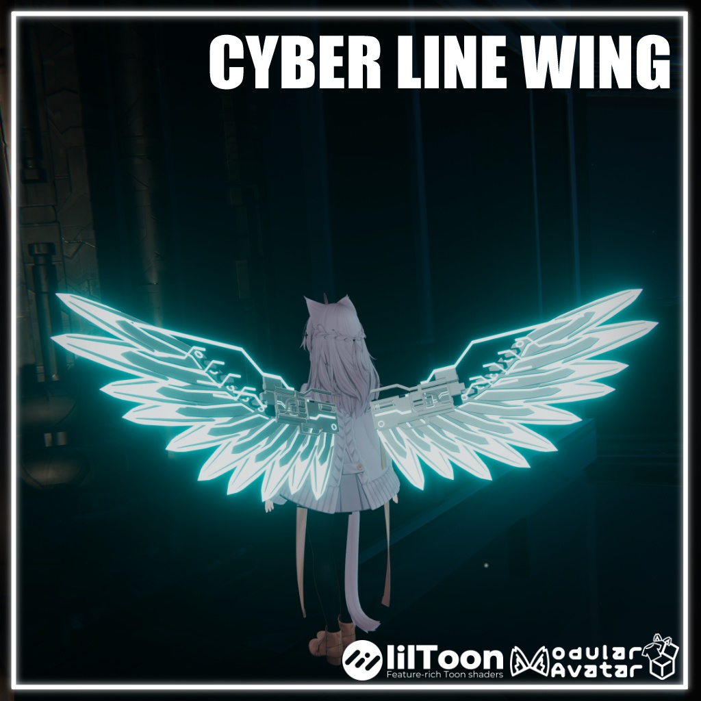 セール中【VRChat】Cyber Line Wing【MA対応】