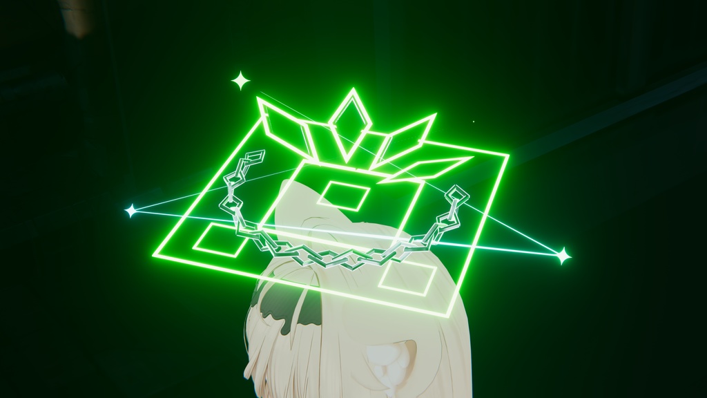 【セール中】【VRChat】Crystal Binding Halo【MA対応】