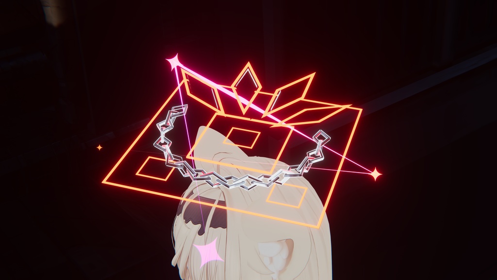 【セール中】【VRChat】Crystal Binding Halo【MA対応】