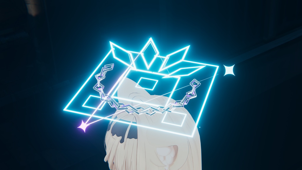 【セール中】【VRChat】Crystal Binding Halo【MA対応】