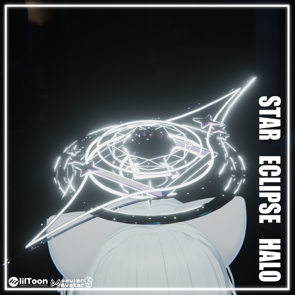 【セール中】【VRChat】Star Eclipse Halo 【MA対応】