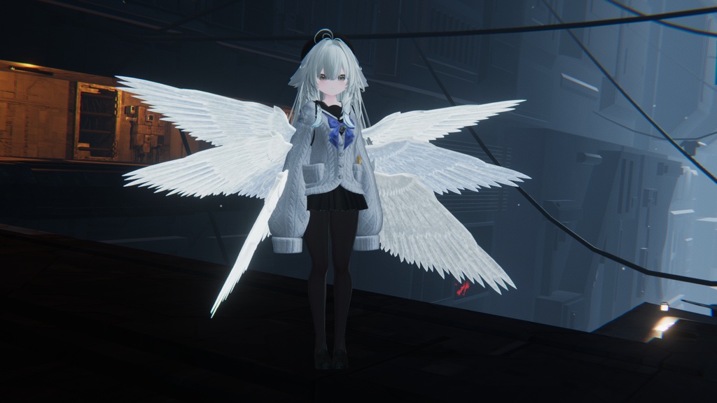 【セール中】【VRChat】White Angel Wing【MA対応】