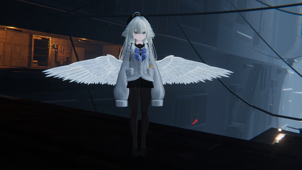 【セール中】【VRChat】White Angel Wing【MA対応】