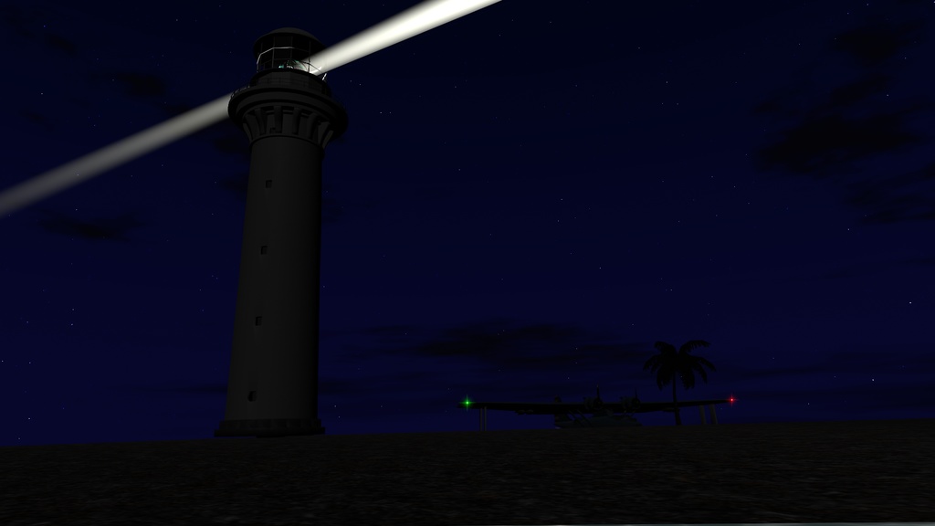 【VRChat対応】1等級レンズが回る灯台