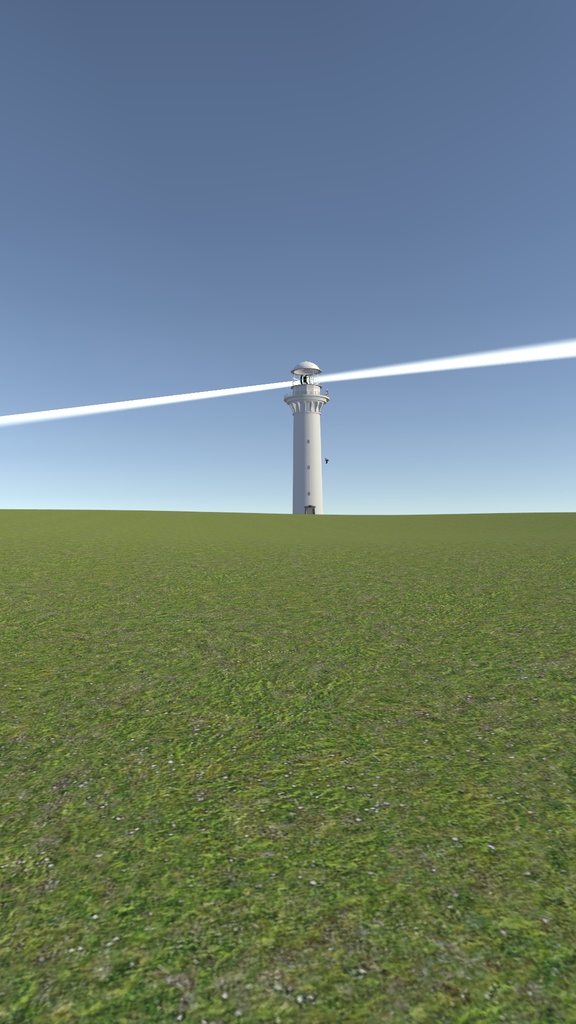 【VRChat対応】1等級レンズが回る灯台