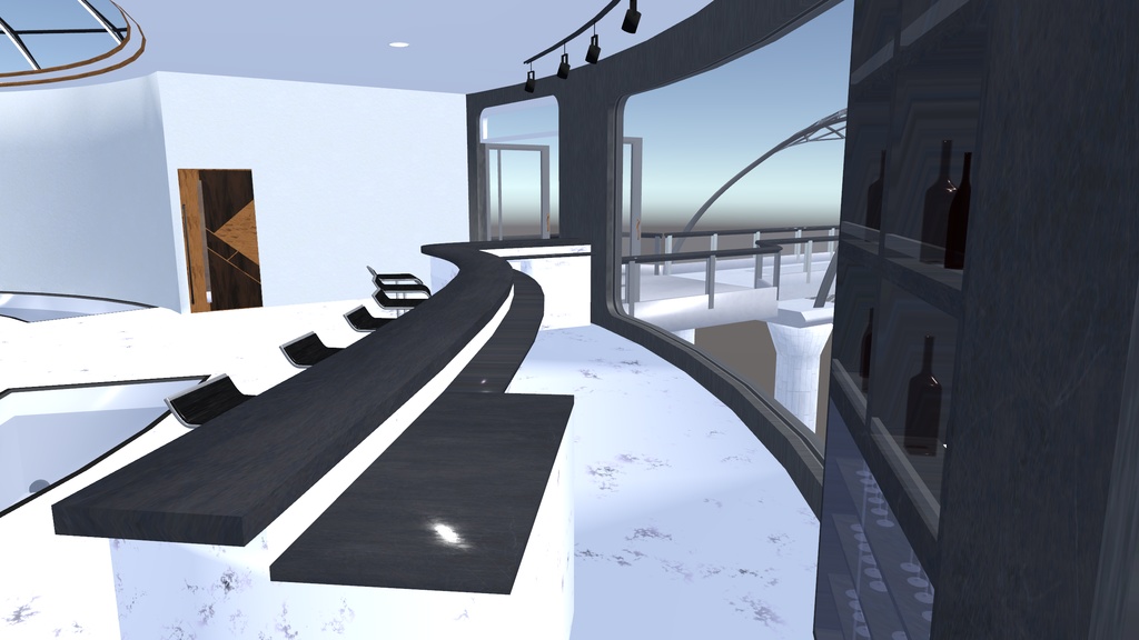 【3Dモデル】Aquatic Glass Dome【VRChat想定】