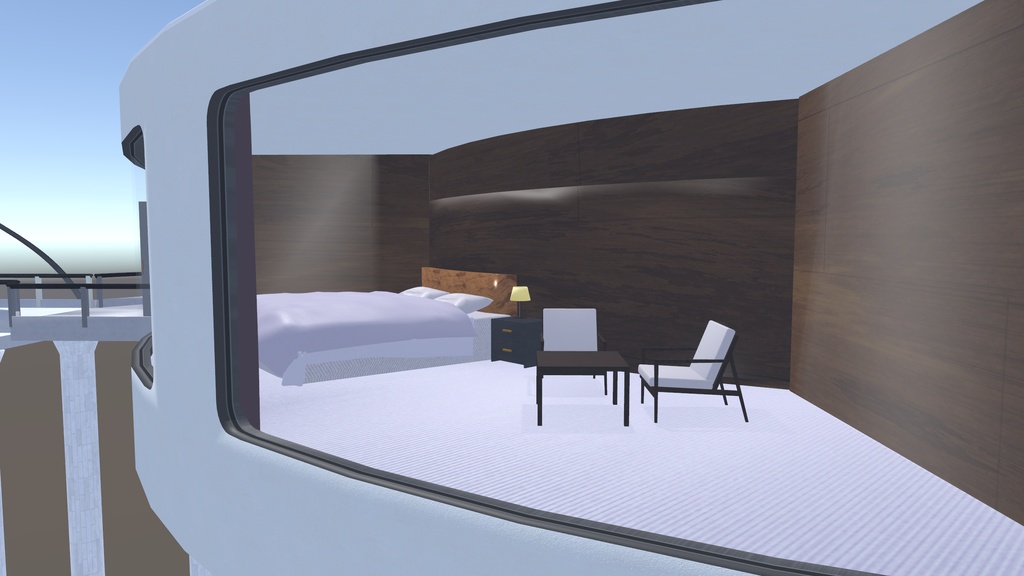 【3Dモデル】Aquatic Glass Dome【VRChat想定】