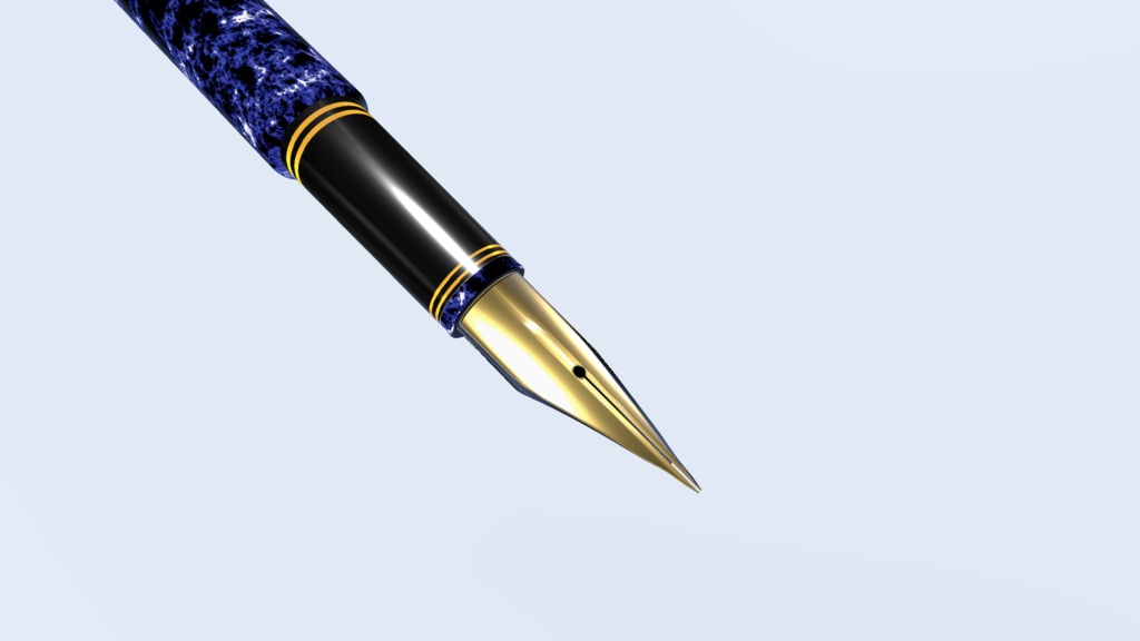 【VRChat】 クラシカル高級万年筆 QvPen差し替えモデル