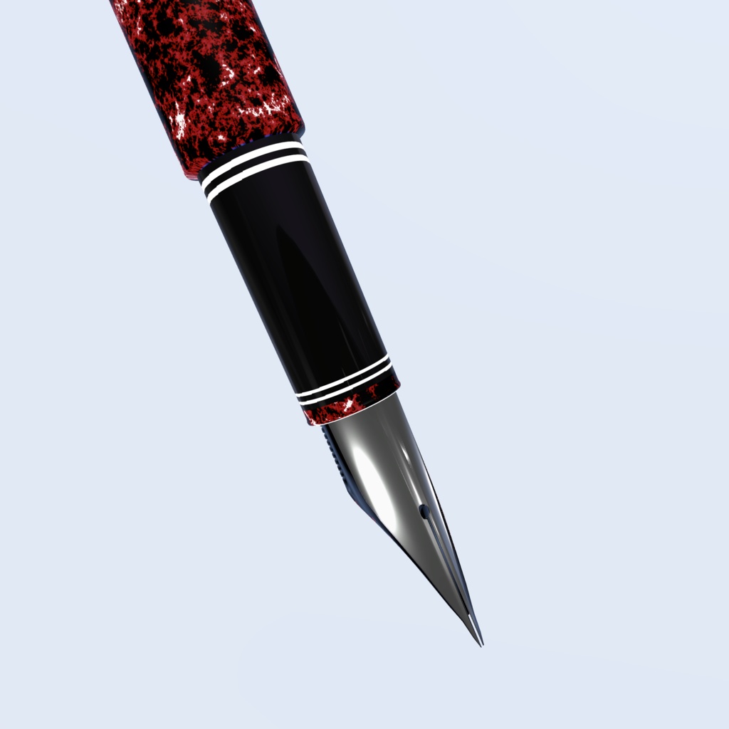 【VRChat】 クラシカル高級万年筆 QvPen差し替えモデル