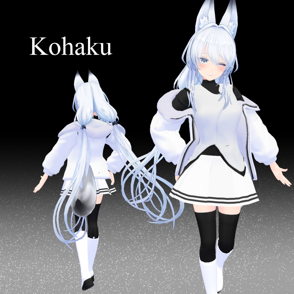 【4アバター対応】ミニスカ衣装 『GraceSnow』