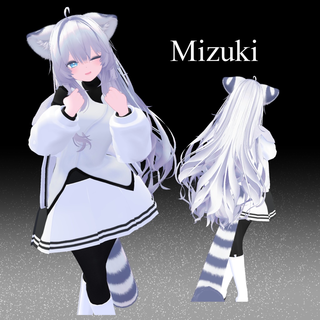 【4アバター対応】ミニスカ衣装 『GraceSnow』