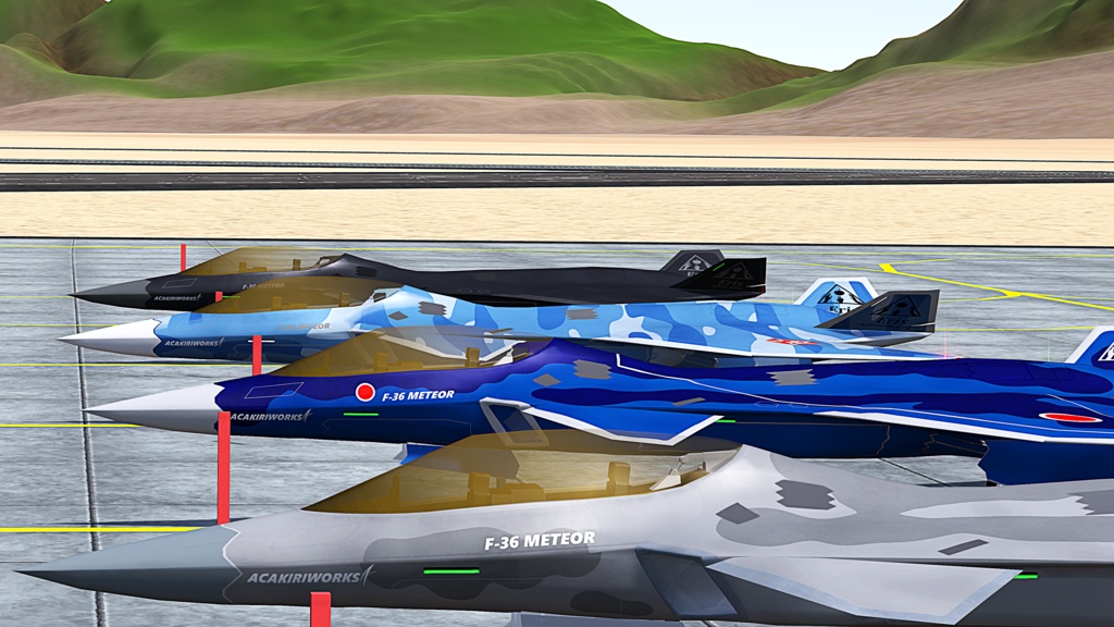 【VRChat想定】第5世代ジェット戦闘機 F-36 Meteor <ミーティア>【Sacc Flight対応】