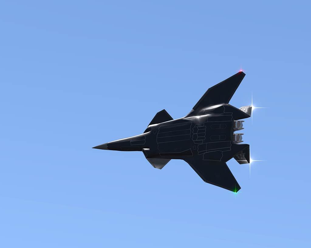 【VRChat想定】第5世代ジェット戦闘機 F-36 Meteor <ミーティア>【Sacc Flight対応】