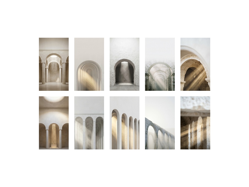 The Arch | Wallpaper Pack - 建築美学・静寂の空間壁紙