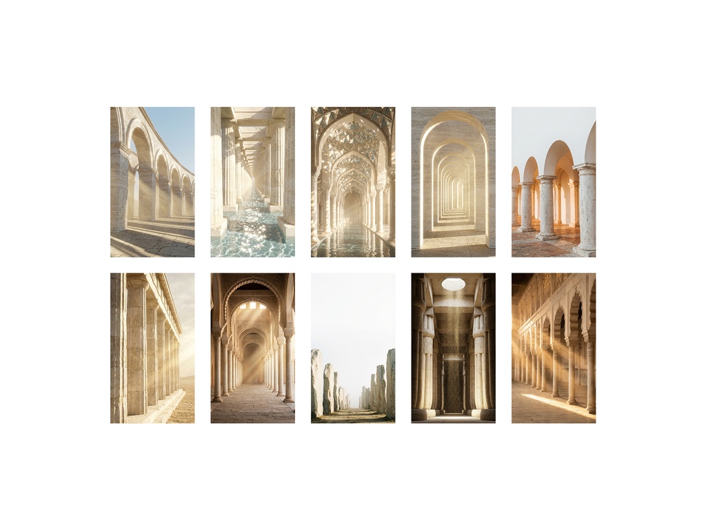 The Pillars | Wallpaper Pack - 地中海と古代文明、石の静寂