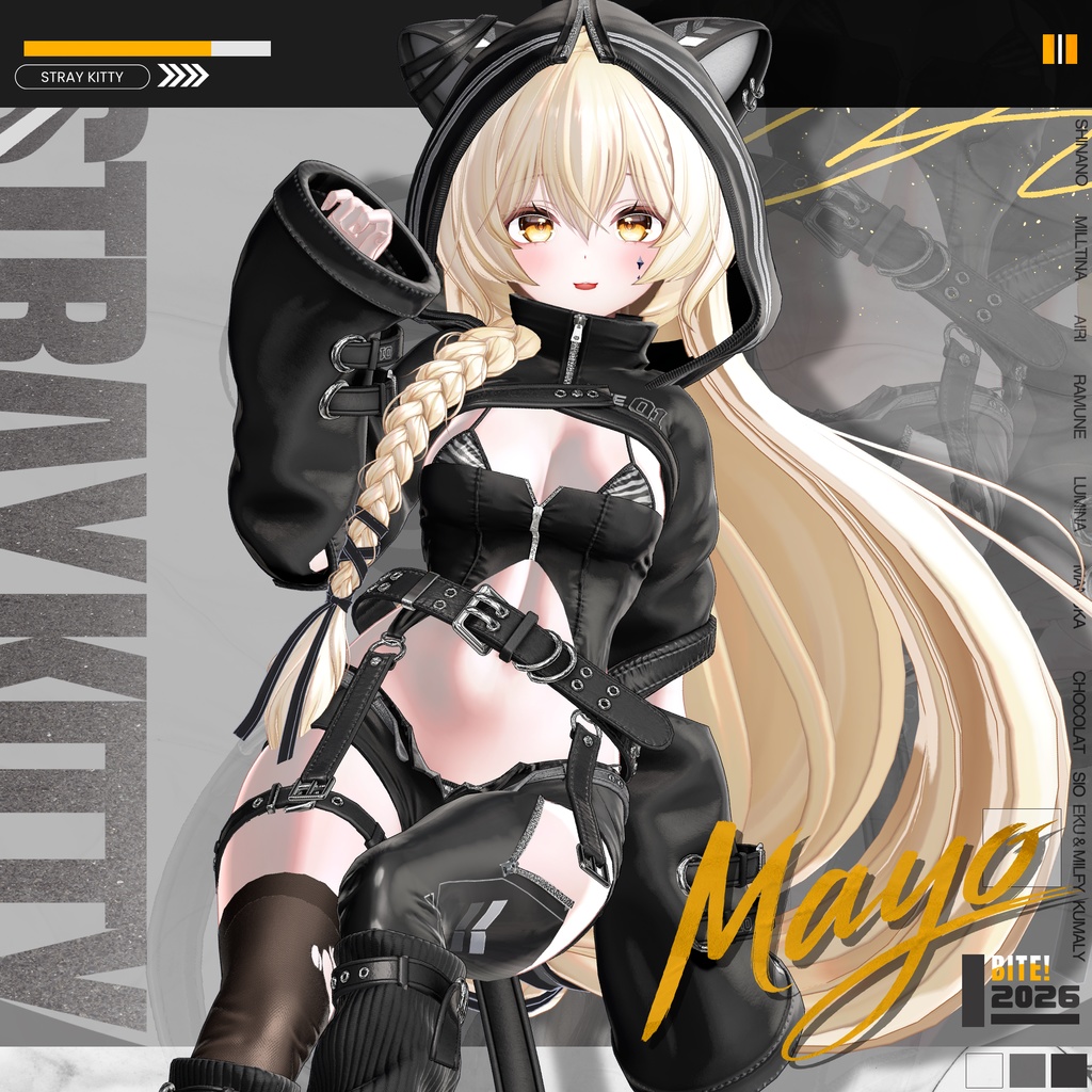 (🖤Mayo対応) 【12アバター対応】 Stray Kitty🐈‍⬛